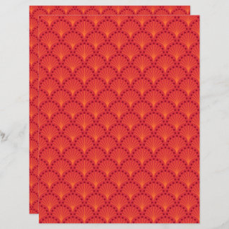 Papel Scrapbook Red Japonês Escalável