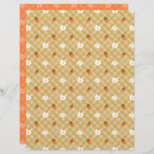 Papel Scrapbook Strawberry Gingham