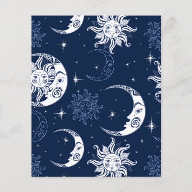 Papel Scrapbook Sun e Moon (Frente)