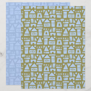 Papel Scrapbook Verde Castelo de Areia