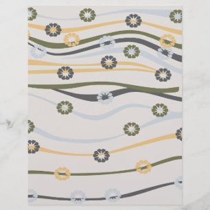 Papel Scrapbook Wavy Line: