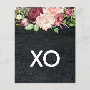 Papel Scrapbook XO Floral Love
