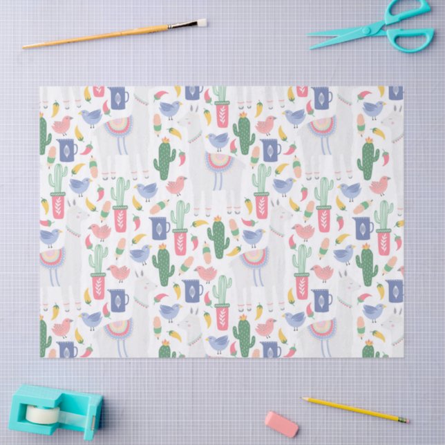 Papel seda Oh! Llama Llama (Arte )
