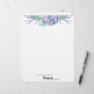 Papel Sem Linhas Bem-Suculento Pintado À Mão
