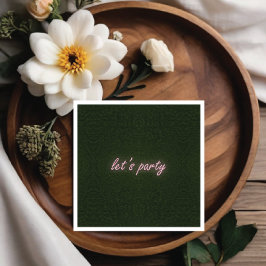 Papel Sinais de Festa Neon no guardanapo de Fundo Grass