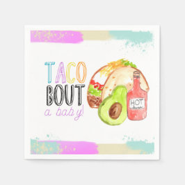 Papel Taco-gato Fiesta, guardanapo de festa de babá