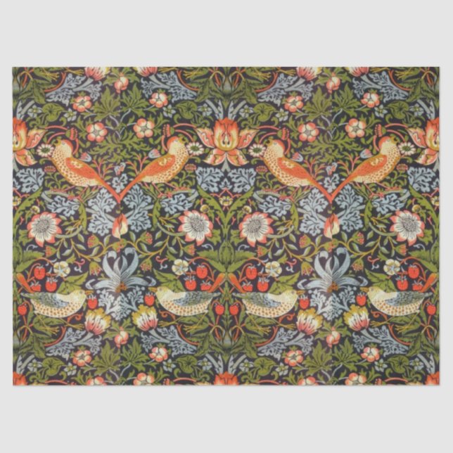 Papel Tecido - Art Nouveau Strawberry Picker (Frente )