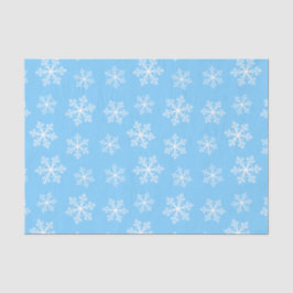 Papel Tecido Azul Floco de Neve