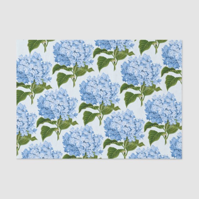 Papel Tecido Azul Hydrangea (Frente )