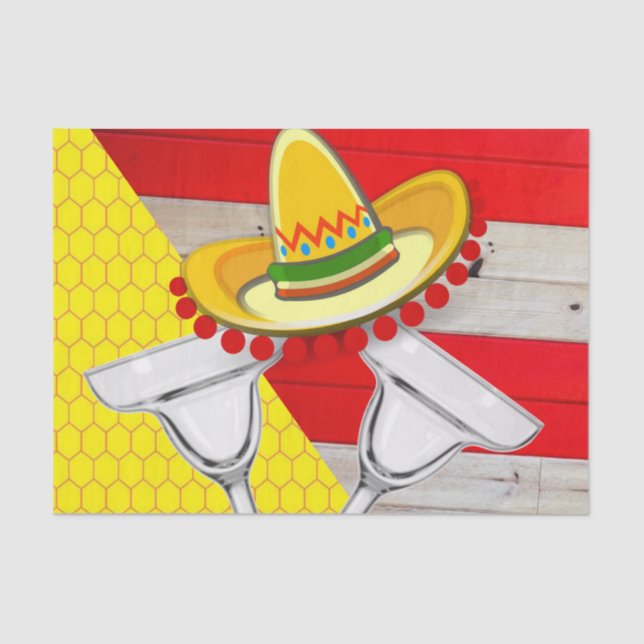 Papel Tecido Bebidas Mexicanas (Frente )