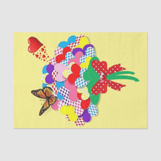 Papel Tecido borboleta (Frente )