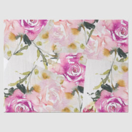 Papel Tecido - Coloração Cor de Água Rosa Rosa Ros