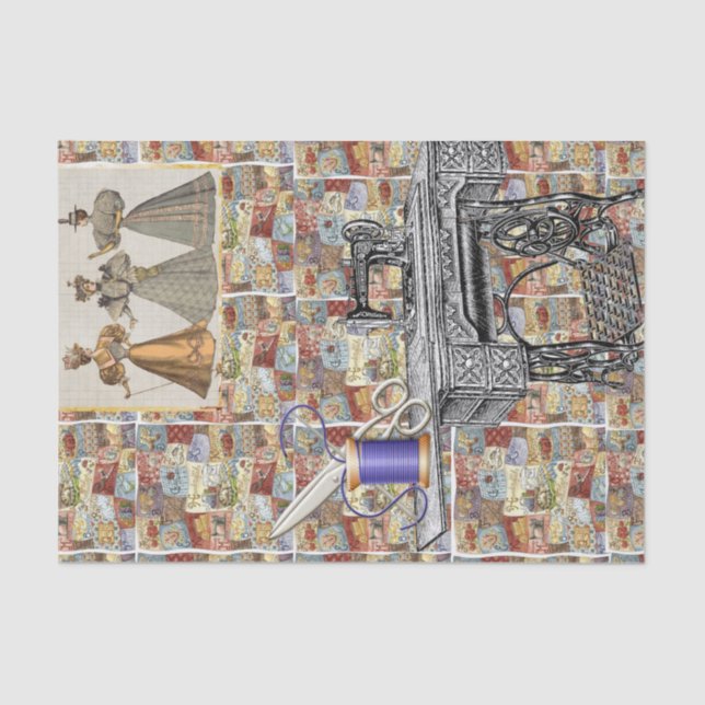 Papel Tecido - Costura Vitoriana (Frente )