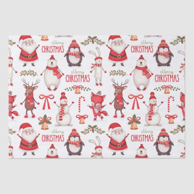 Papel Tecido Cute Snowman (Frente )