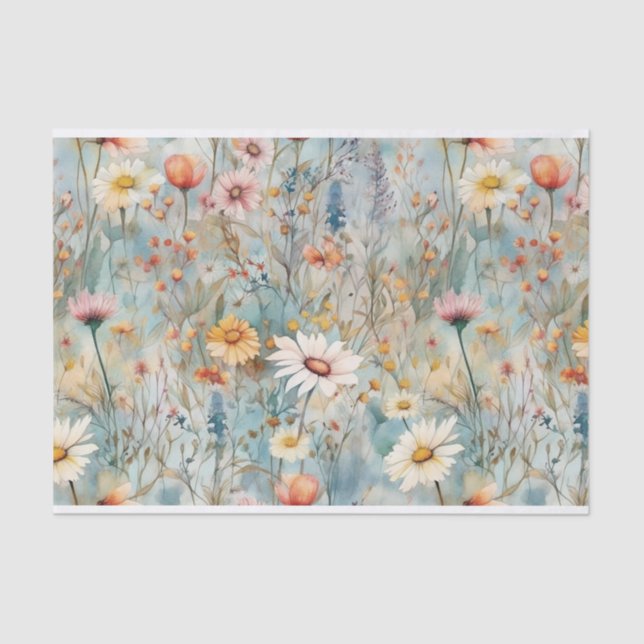 Papel Tecido Daisy Wildflower (Frente )