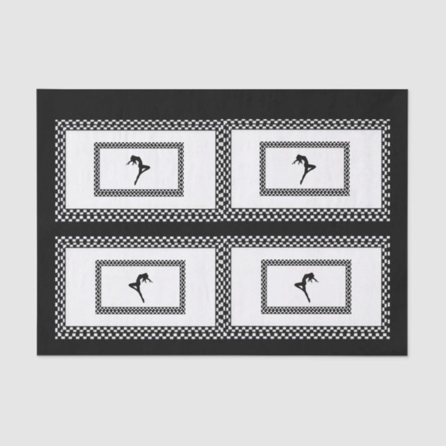 Papel Tecido Dançarino (Frente )