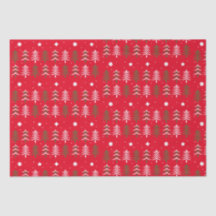 Papel Tecido das Árvores de Natal