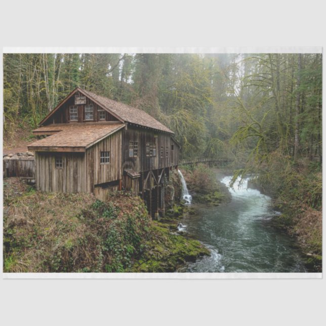 Papel Tecido de Decoupage 26 da Forest Cabin (Frente )