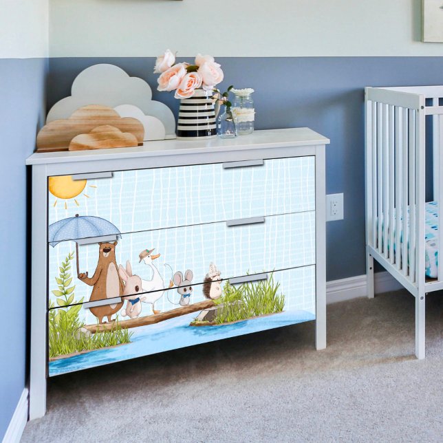 Papel Tecido de Decoupage de Caminhada Animal (Criador carregado)