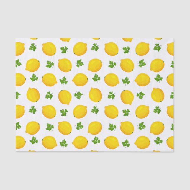 Papel Tecido de Decoupage de Padrão de Fruta de Fo (Frente )