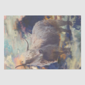 Papel Tecido de Decoupage de Suspensão de Vaca em 