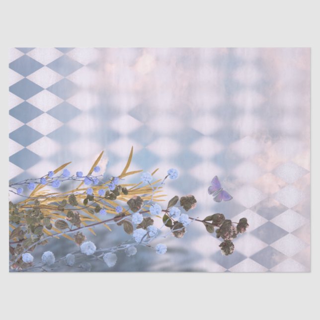 Papel Tecido de Decoupage do Bloomscape Eetano (Frente )