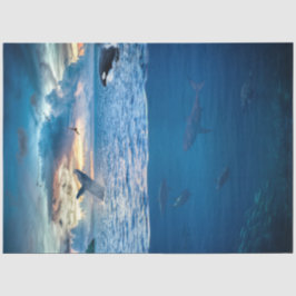 Papel Tecido de Decoupage do Oceano Atlântico Golf