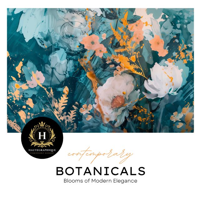 Papel Tecido de Decoupage Floral Moderno (Criador carregado)