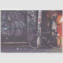 Papel Tecido de Decoupage na Bike Urbana 20 do gra