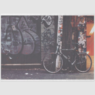 Papel Tecido de Decoupage na Bike Urbana 20 do gra