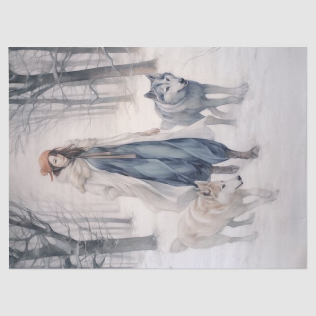 Papel Tecido de Decoupage - Sussurros do Selvagem  (Frente )