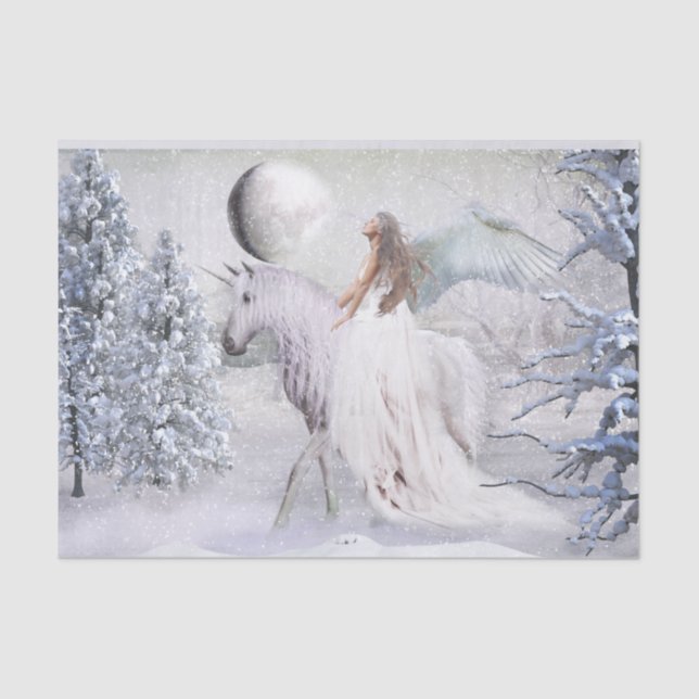 Papel Tecido de Fantasia de inverno (Frente )