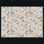 Papel Tecido de Flor Selvagem<br><div class="desc">Este papel de tecido na moda e elegante apresenta lindas flores silvestres de cor d'água pintadas manualmente,  organizadas em um padrão adorável perfeito para primavera,  verão ou casamentos outono. Localize itens correspondentes na Coleção de Chás de panela de flor selvagem do Boho.</div>