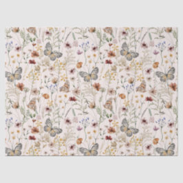 Papel Tecido de Flor Selvagem