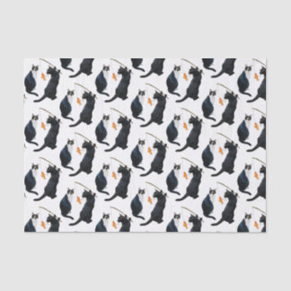 Papel Tecido De Gatos De Pesca