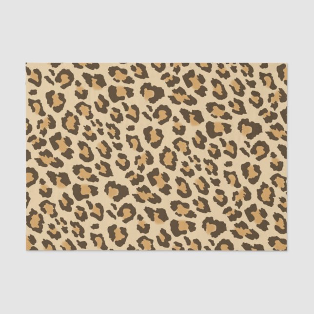 Papel Tecido de Impressão Leopardo (Frente )