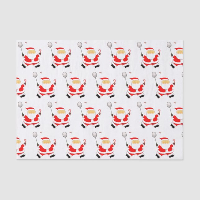 Papel Tecido de Natal em Badminton (Frente )