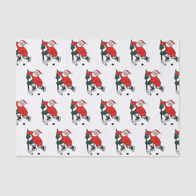 Papel Tecido de Natal Hockey (Frente )