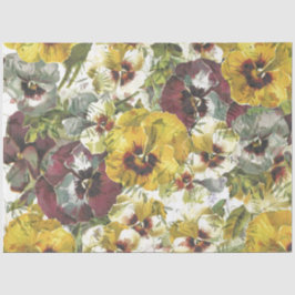 Papel Tecido de Pansy Garden