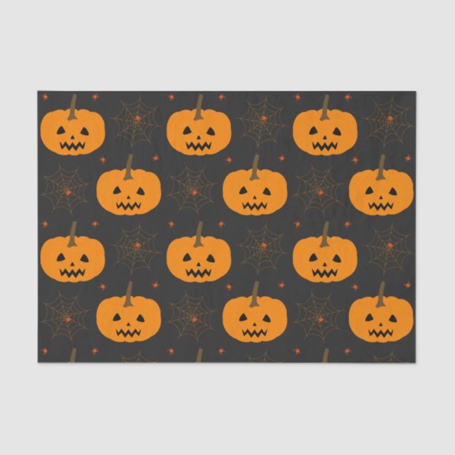 Papel Tecido de Pumpkin Halloween (Frente )
