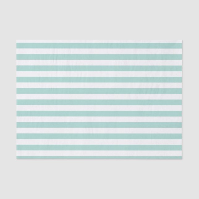 Papel Tecido de Stripe Aqua (Frente )