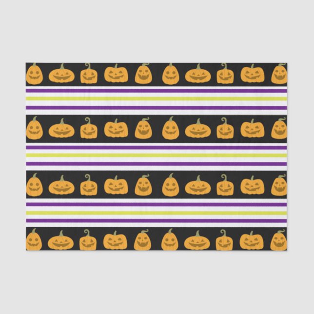 Papel Tecido de Stripe Halloween (Frente )