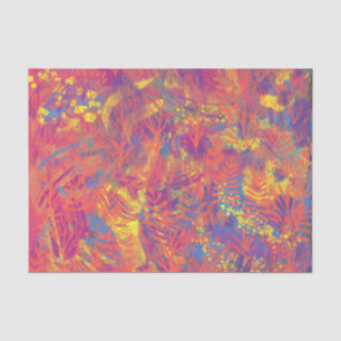 Papel Tecido de Textura de Pintura Multicolorido