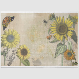 Papel Tecido Desligante Dos Sonhos De Girassol