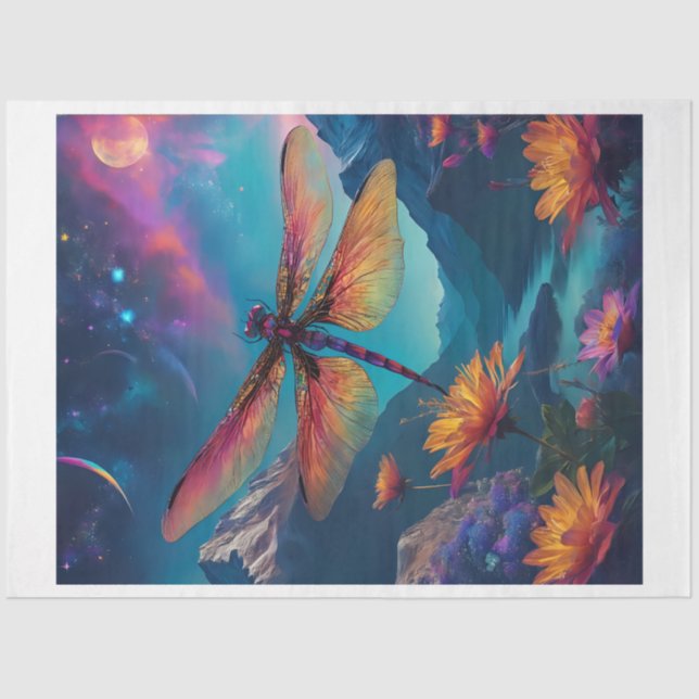 Papel Tecido Dragonfly (Frente )