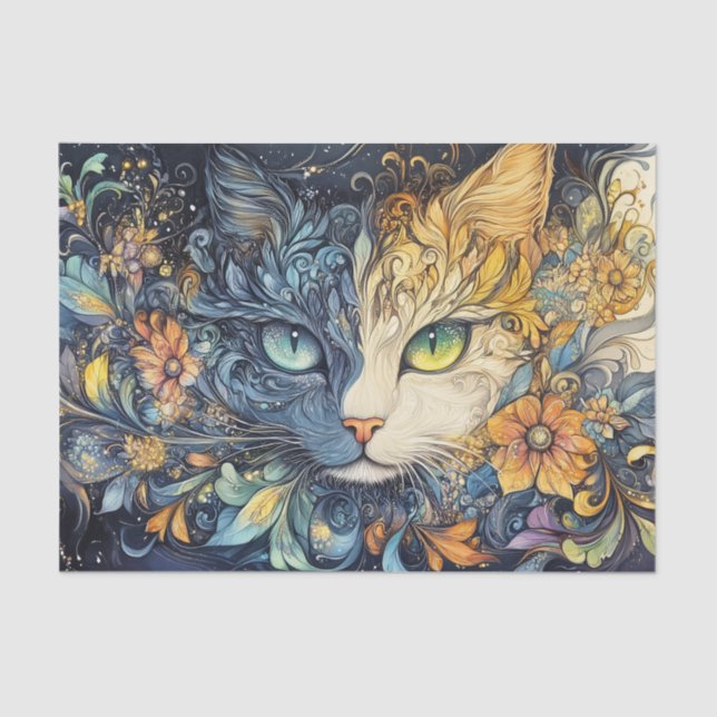 Papel Tecido Gato (Frente )