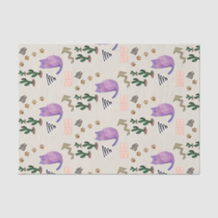 Papel Tecido, Gato De Peixe Cactus, Mata-Vacas