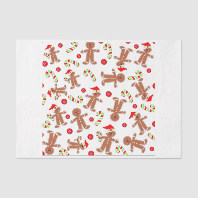 Papel Tecido Gingerbread Man (Frente )