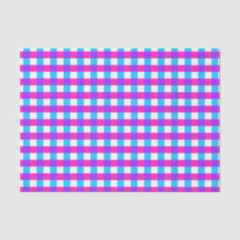 Papel Tecido Gingham Brilhante