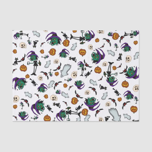 Papel Tecido Halloween (Frente )